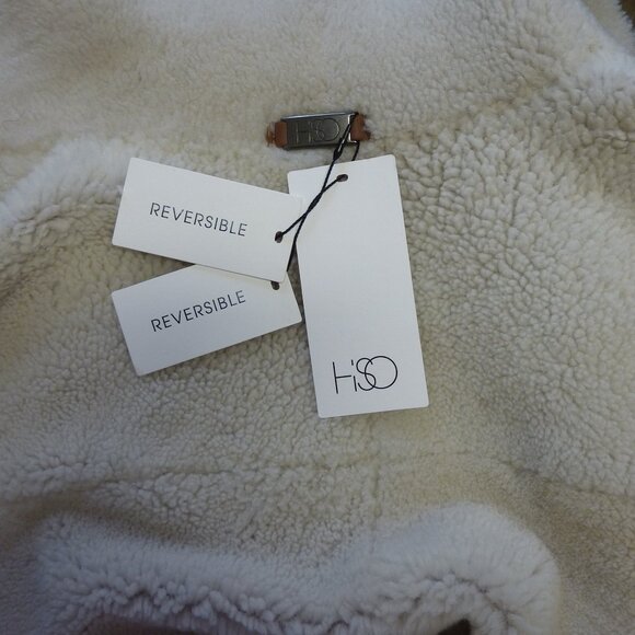 HiSO Gyro Reversible Genuine Shearling & Leather Coat - Picture 16 of 16